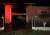 Incêndio destrói estufa de empresa e parte de uma residência em Sombrio