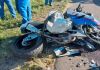 Acidente na antiga BR-101 em Araranguá deixa motociclista gravemente ferido