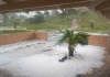 FOTOS: Tempestade de granizo atinge a Serra de SC e assusta moradores nesta quinta