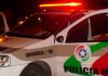 Veículo colide em rotatória no centro de Araranguá