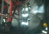 Turvo: bombeiros combatem incêndio em silo de arroz