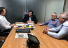 Prefeito de Turvo, Sandro Cirimbelli visita Casan e Secretaria de Infraestrutura de Santa Catarina