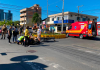 Acidente entre carro e moto é registrado na Avenida XV de Novembro