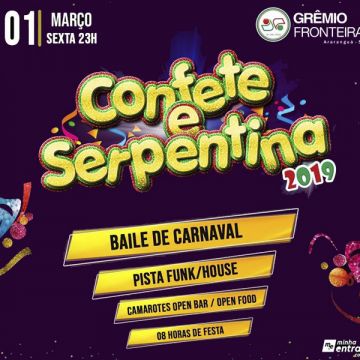 Grêmio Fronteira se prepara para carnaval Confete e Serpentina