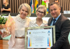 Vereadores Jair Anastácio e Lena Périco homenageiam a Linda da Cultura