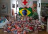 Cruz Vermelha realiza entrega de cestas básicas nesta quinta-feira