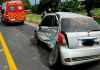 Colisão entre carro e caminhão deixa motorista ferido em Jacinto Machado
