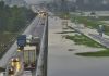 BR-101 continua com trechos alagados entre Maracajá e Araranguá