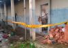Antigo posto de saúde pega fogo em Araranguá