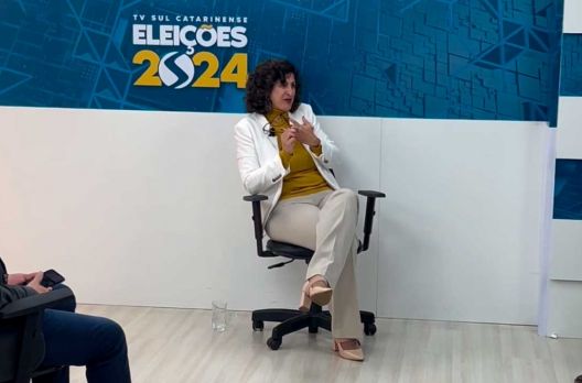 TV Sul Catarinense nas eleições 2024: Sayonara Araújo, do PT, foi a sabatinada desta se...