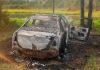 Veículo é consumido por incêndio criminoso no interior de Jacinto Machado