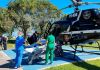 Aeronave da Polícia Civil realiza transferência aeromédica de paciente com suspeita de AVC em Araranguá
