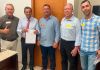 Comitiva do PSD de Araranguá visita gabinete do deputado Julio Garcia na ALESC