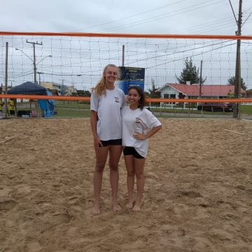 Clima não parou as duplas do Sub 18 