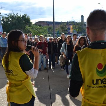 Unesc realiza recepção especial aos calouros