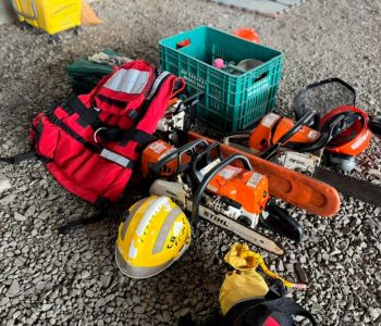 Equipes do Corpo de Bombeiros Militar estão de prontidão para possíveis ocorrências do ciclone
