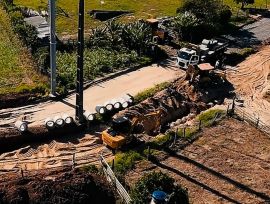 Sombrio: pavimentações em diferentes bairros, reforma do Ginásio Rogério Valerim e construção de nova unidade de saúde