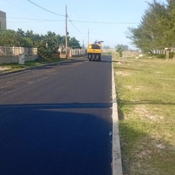 Balneário Gaivota começa pavimentação de trecho estratégico da Beira Mar Sul