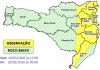 Chuva pontualmente intensa e temporais isolados entre a tarde de quinta (19) e a madrugada de sexta-feira (20)