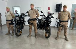 Polícia Militar reforça policiamento com novas motocicletas para a ROCAM no Extremo Sul