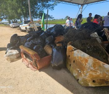 Projeto Arco-Íris recolhe 1,3 tonelada de lixo em Araranguá