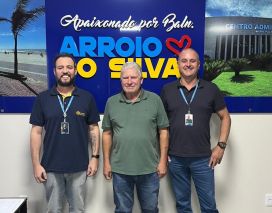 Município de Balneário Arroio do Silva recebe equipe da gerência regional da Celesc