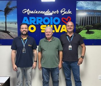 Município de Balneário Arroio do Silva recebe equipe da gerência regional da Celesc