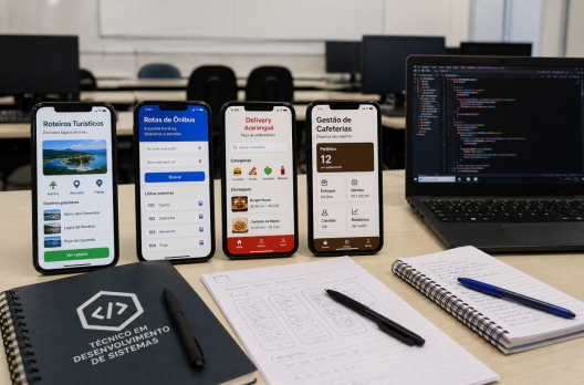Estudantes de escola de Araranguá criam aplicativos para turismo, transporte e comércio