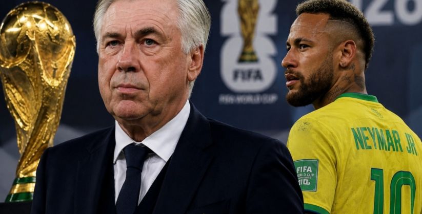 Neymar entra na pré-lista de Ancelotti para a Copa do Mundo de 2026