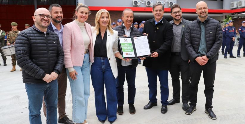Inauguração do 4º Batalhão de Bombeiros marca assinaturas para novos investimentos em Criciúma