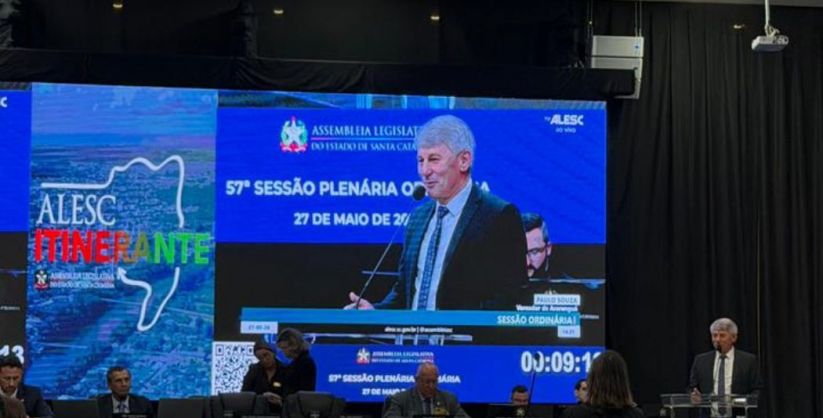 Presidente Paulinho Souza destaca investimentos em Araranguá durante Sessão Itinerante da Alesc