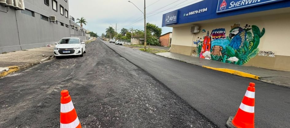 Obra avança na Rua Antônio Manoel Paulino