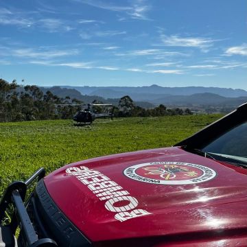 Serviço aeromédico socorre homem ferido por disparo de arma de fogo no interior de Turvo