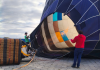 Céu colorido e adrenalina: Voo de lançamento dá o pontapé inicial para o 2º Festival de Balonismo de Balneário Gaivota