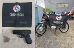 Motociclista é detido com moto adulterada e simulacro de arma após fuga em Maracajá