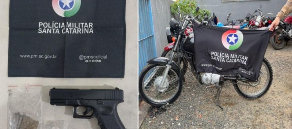 Motociclista é detido com moto adulterada e simulacro de a...