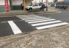 Faixas de pedestres recebem revitalização