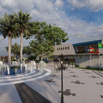Meleiro anuncia construção de nova praça central