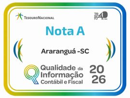 Araranguá alcança nota máxima em qualidade da informação contábil e fiscal