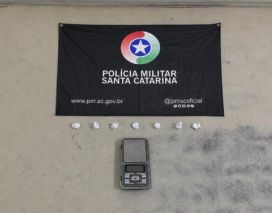 PM prende traficante com drogas no bairro Lagoão, em Araranguá