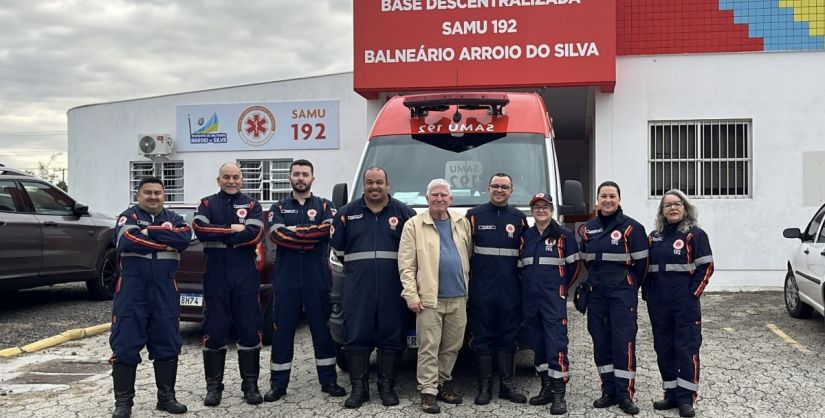 SAMU completa um ano de atuação em Balneário Arroio do Silva com mais de 2.400 atendimentos realizados