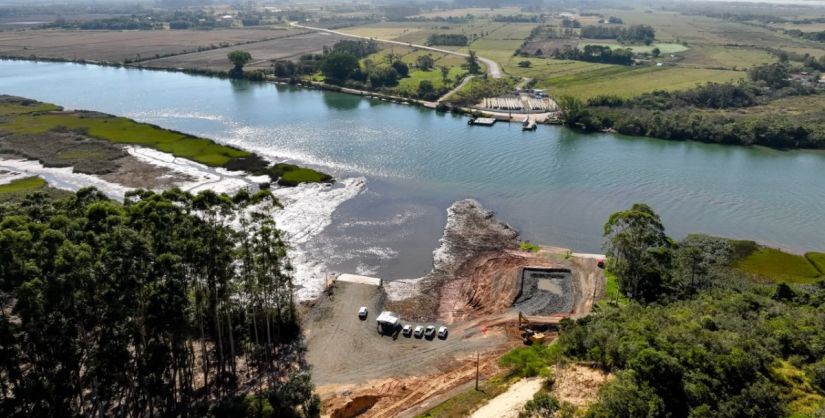 4ª Ponte avança: Tiago Zilli e Cesar Cesa acompanham de perto obra que vai transformar Araranguá