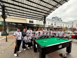 Torneio de Sinuca movimenta o calçadão durante o Sábado Mais em Araranguá