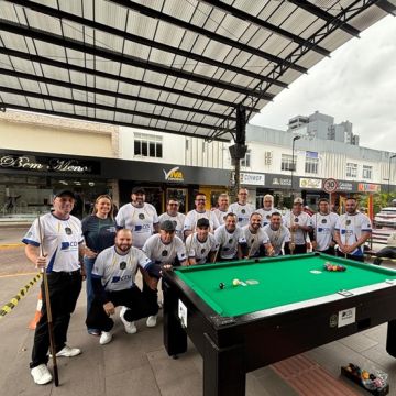 Torneio de Sinuca movimenta o calçadão durante o Sábado Mais em Araranguá