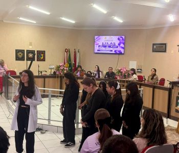 Santa Rosa do Sul promove ação de conscientização pelo Agosto Lilás