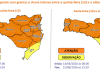 Santa Catarina tem risco de temporais com granizo e chuva intensa nos próximos dias