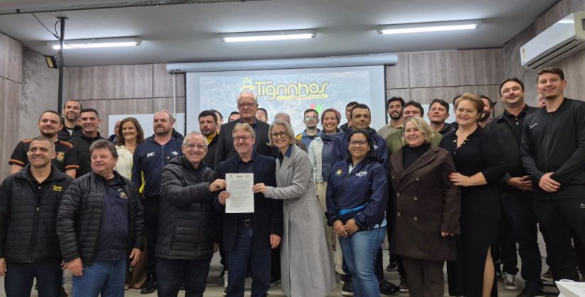 Balneário Gaivota renova  Convênio do Projeto Tigrinhos
