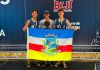 Dupla de Araranguá conquista 3º lugar no vôlei de praia dos Joguinhos Abertos