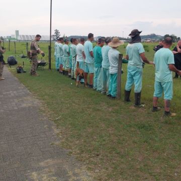 Polícia Penal realiza inspeções de rotina no Projeto Recomeçar, em Araranguá