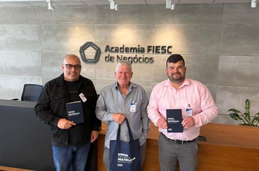 Autoridades do município participam de agenda na FIESC, em Florianópolis